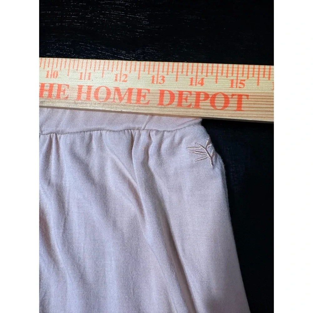 Cozy Earth Bamboo Pajama Set Blush Pink Short Sleeve Top and Shorts Size M
